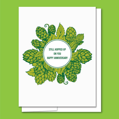 Still Hopped Up Anniversary Card