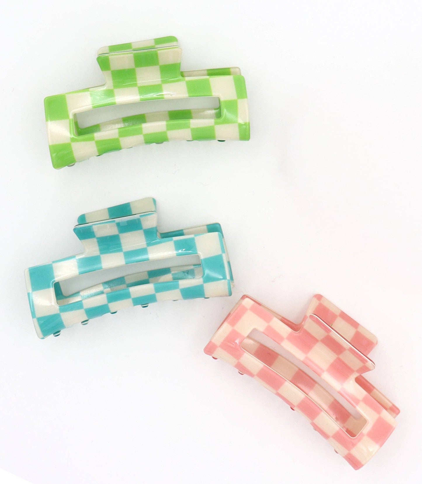 Checkered Hair Claw