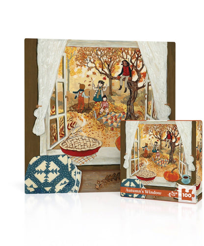 Autumn's Window 100 Piece Mini Puzzle