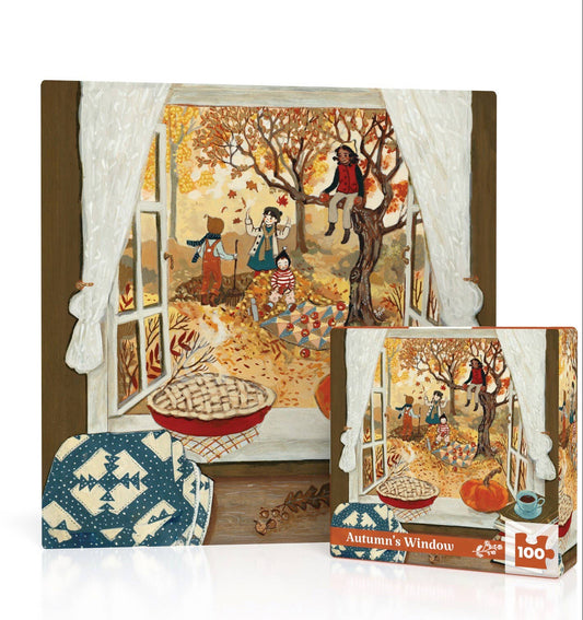 Autumn's Window 100 Piece Mini Puzzle