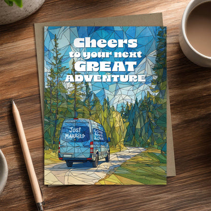 Next Great Adventure Outdoorsy Wedding Card