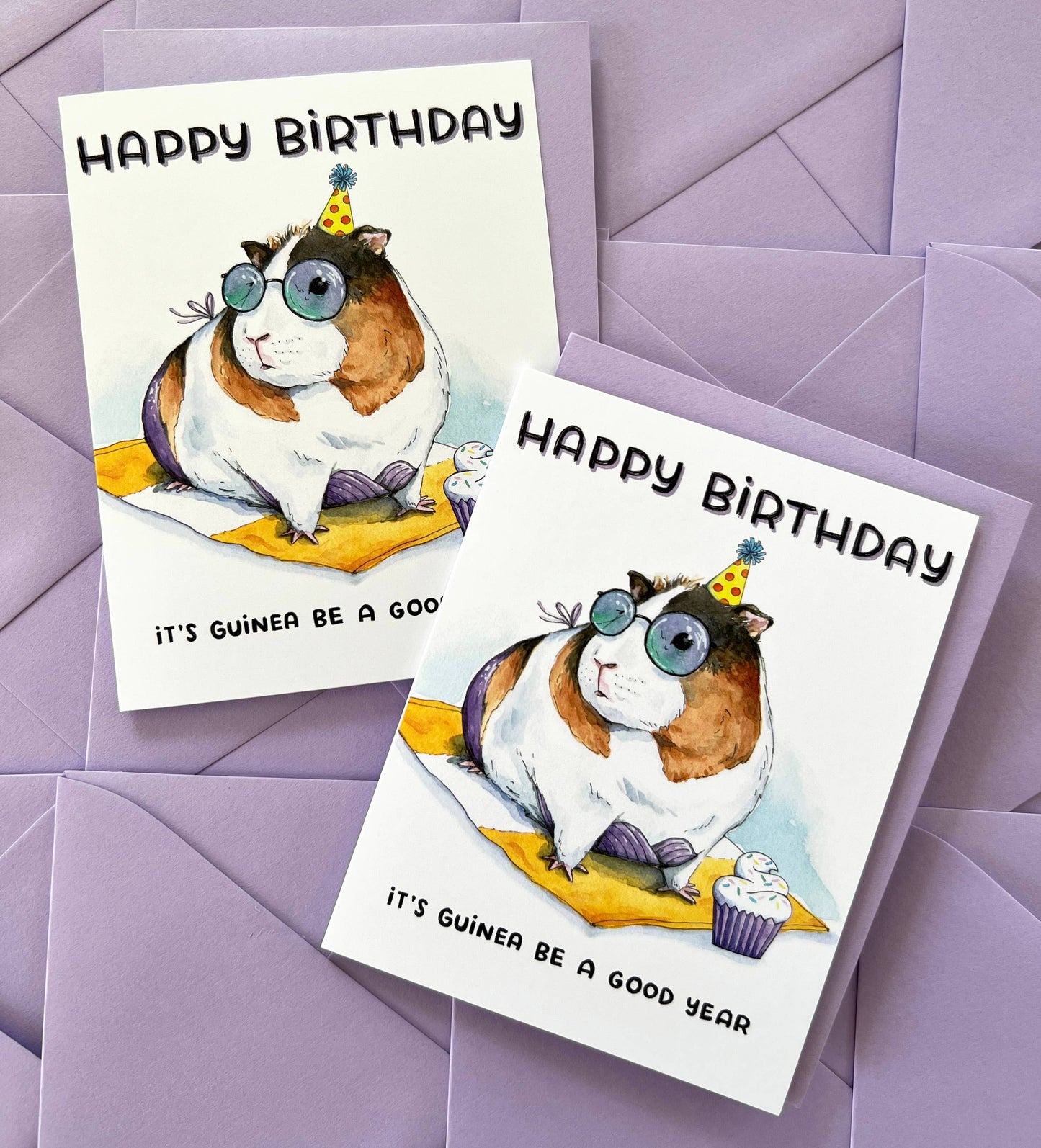 Guinea Pig Birthday Card