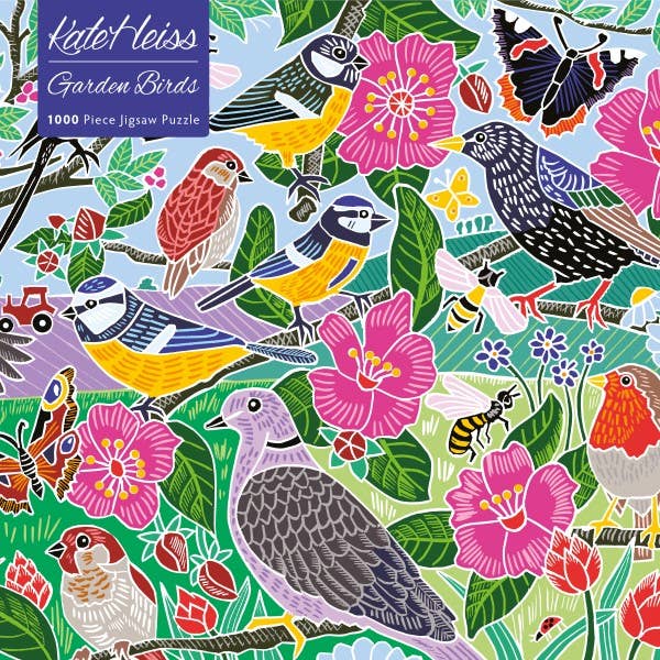 Kate Heiss: Garden Birds 1000 Piece Puzzle