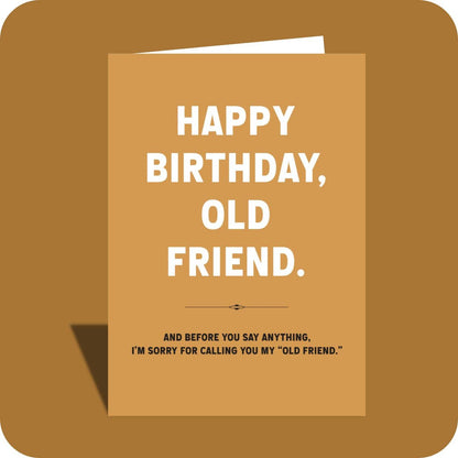 Old Friend Birthday Card
