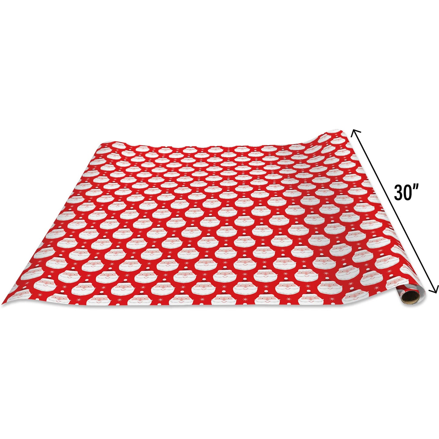 Chic Santa Jumbo Holiday Wrap, 2 Rolls