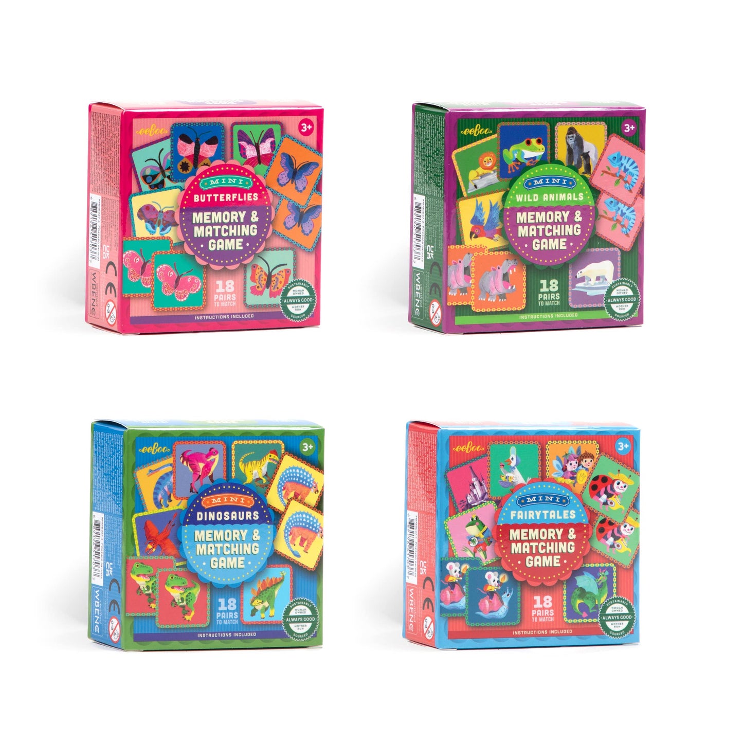 Mini Memory Games, 4 Styles