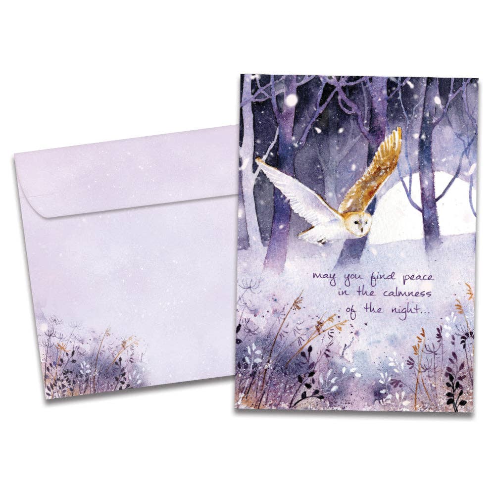 Owl Calmness Solstice Cards