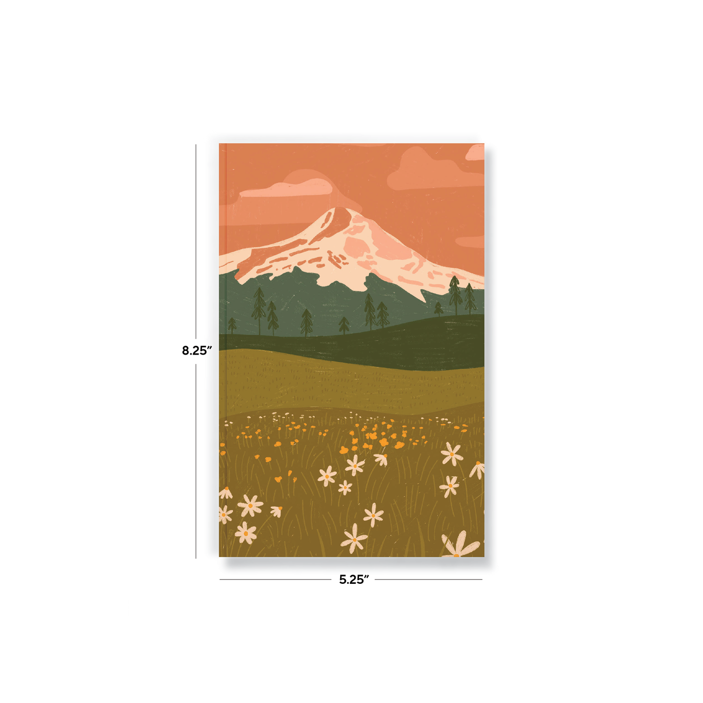 Rosy Mountain Soft Touch Classic Layflat Journal