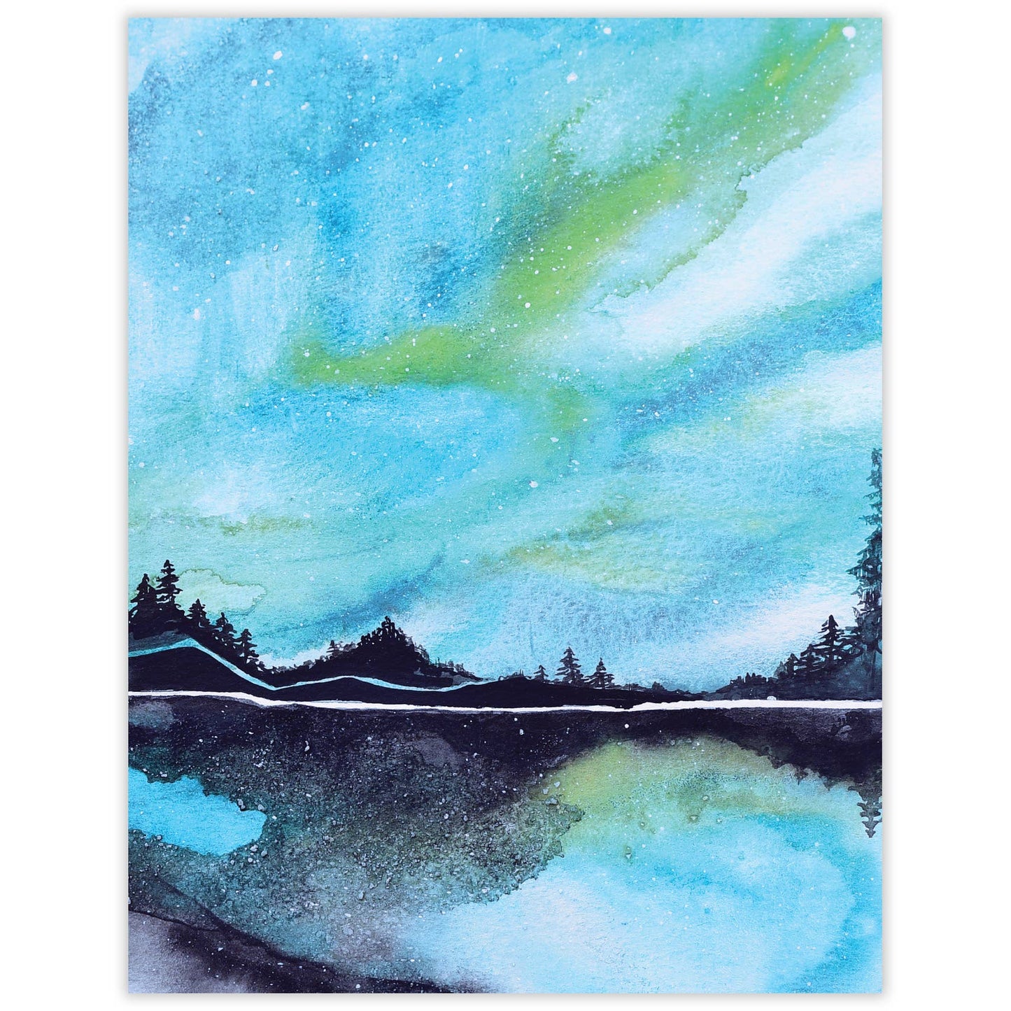 Northern Lights Blank Card