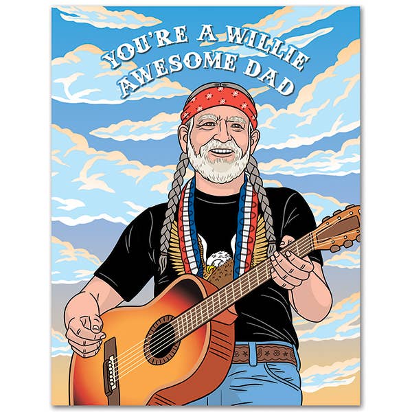 Awesome Dad Willie Nelson Father's Day Card