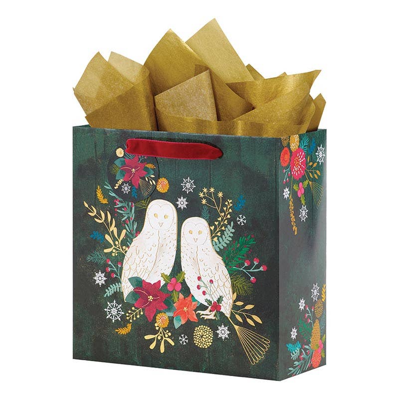 Snow Owls Medium Gift Bag