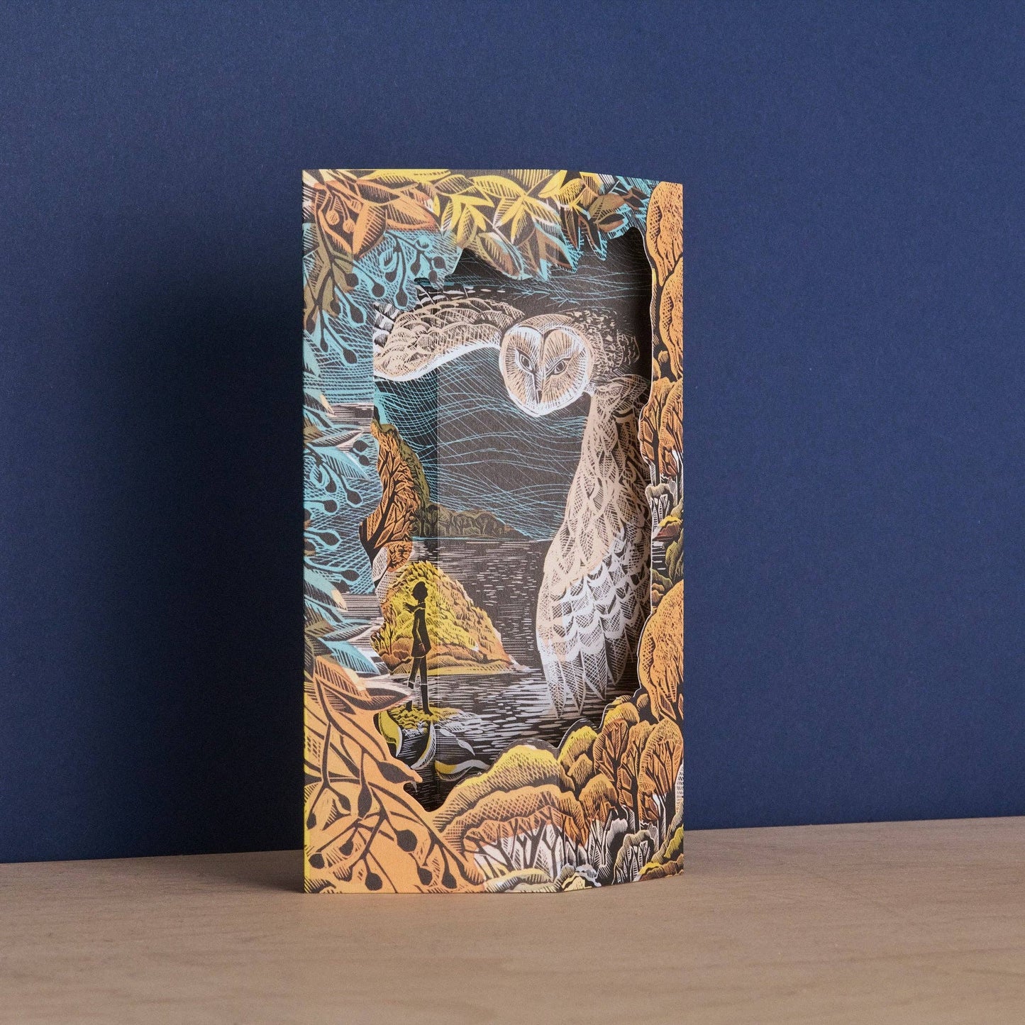 October Owl Die-Cut Card