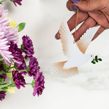 Peace Dove Ornament + Notecard