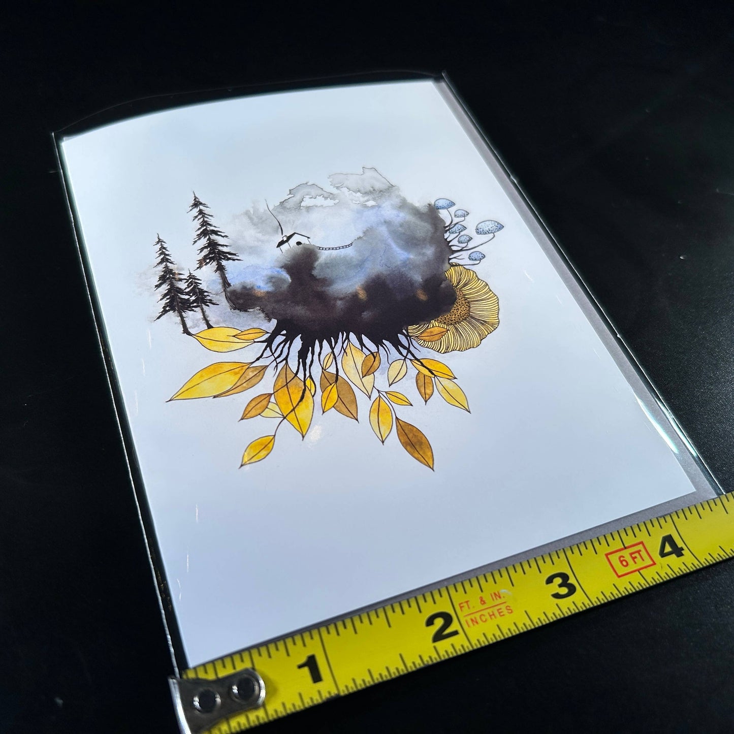 On the Quiet Side Blank Card