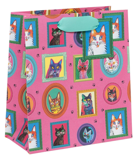 Kitty Cat Portraits Medium Gift Bag