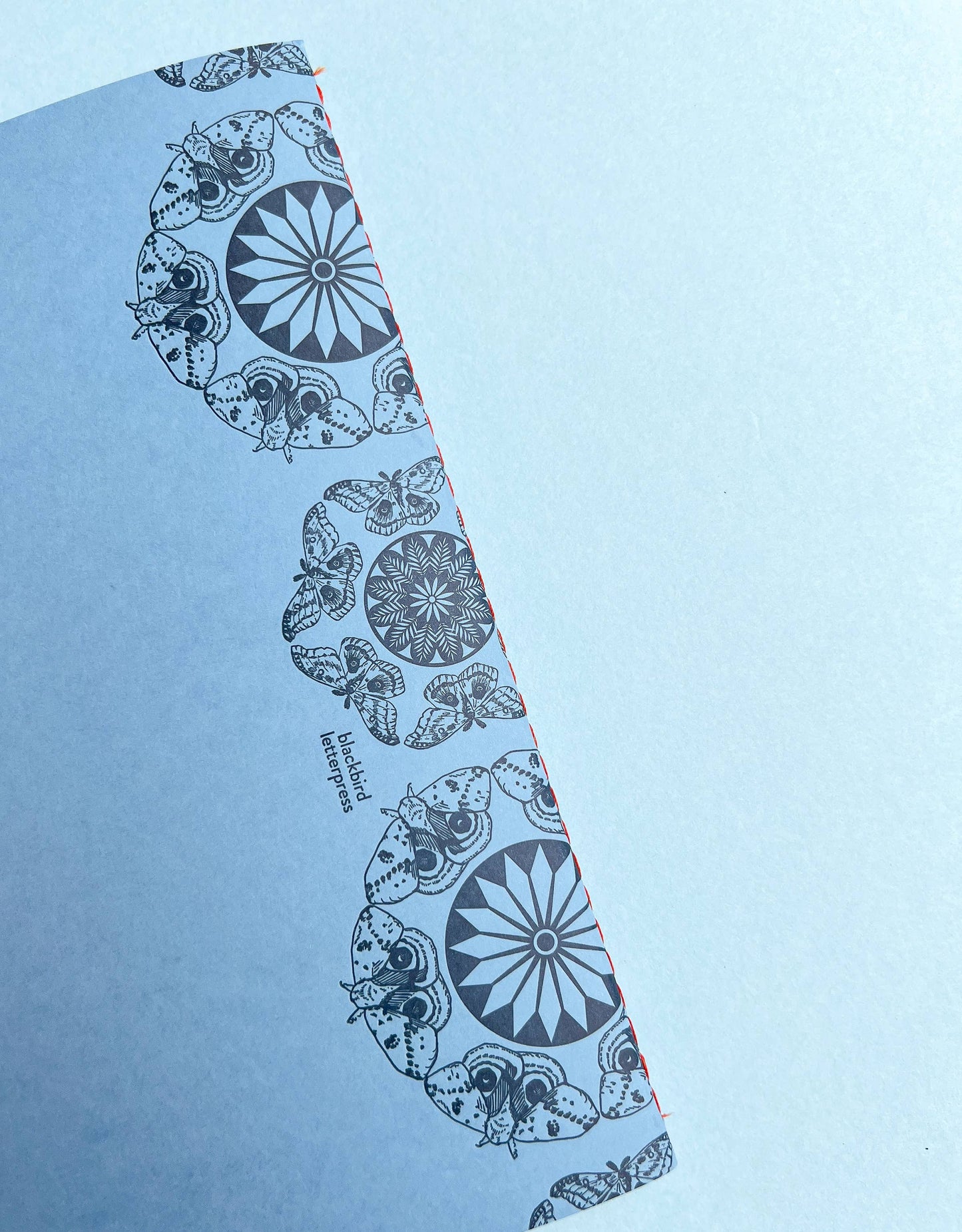 Moth Pattern Extra Large Notebook Journal