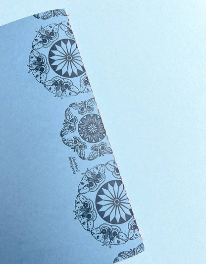 Moth Pattern Extra Large Notebook Journal