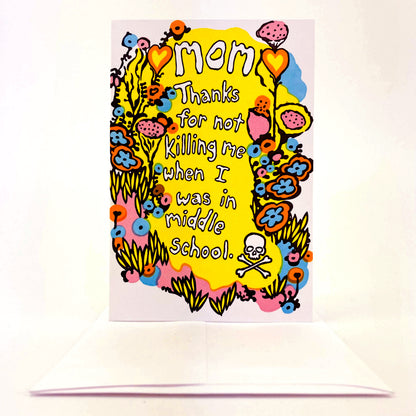 Middle School Mother's Day Card