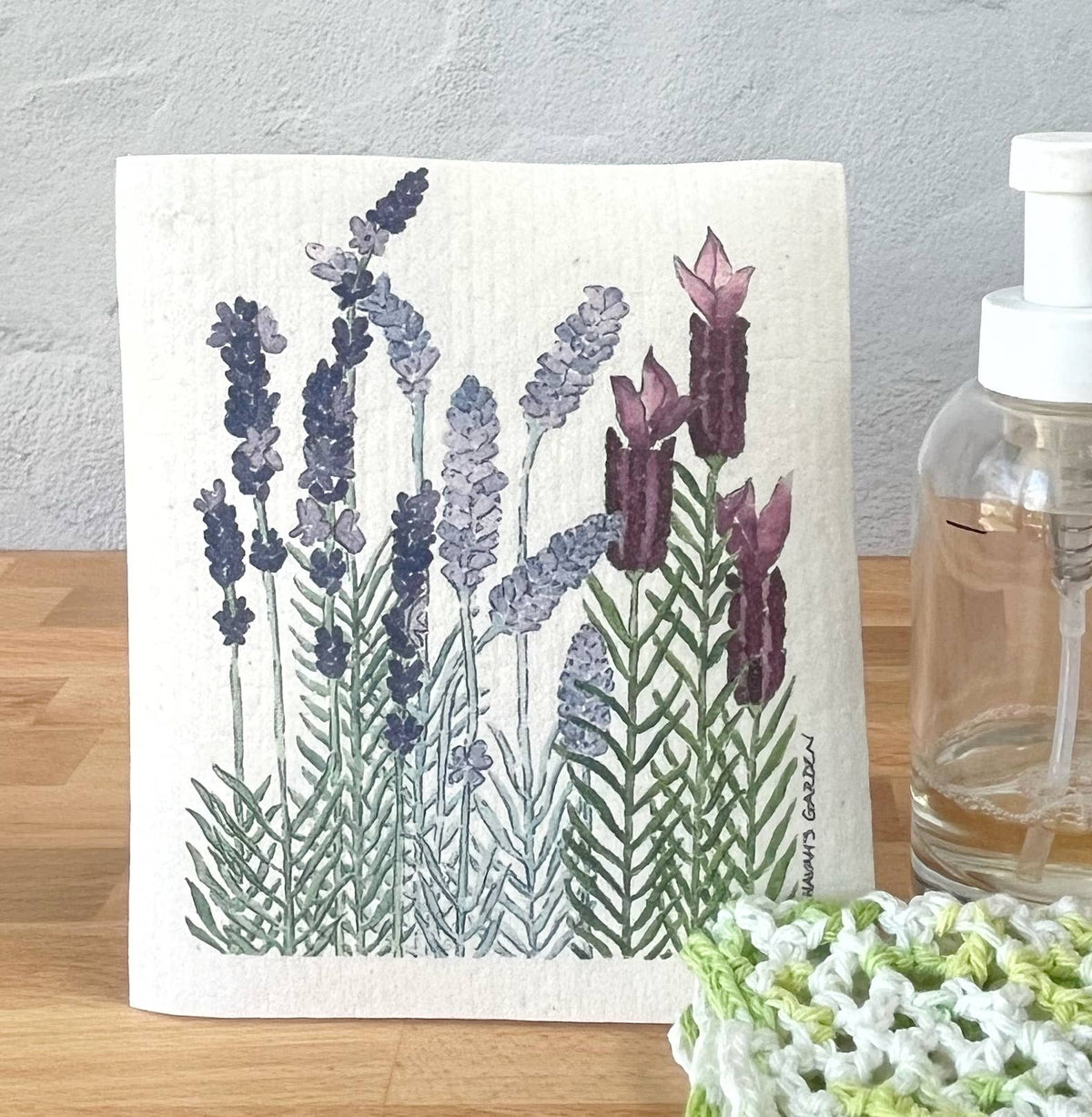 Lavender Swedish Dishclcoth