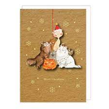 Cozy Cats Bauble Christmas Card