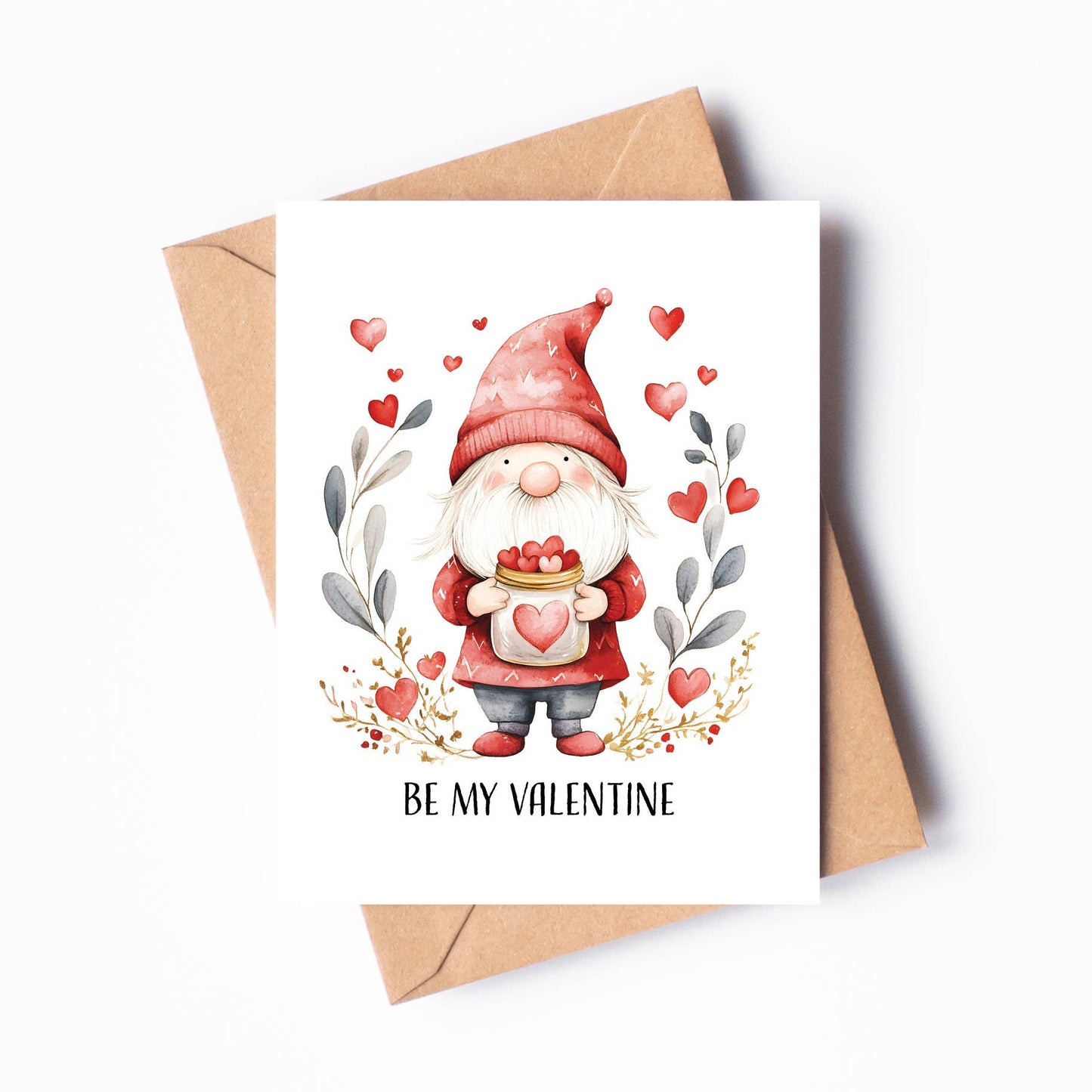 Gnome Valentine's Day Card