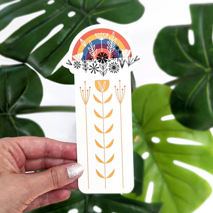 Rainbow Die Cut Bookmark