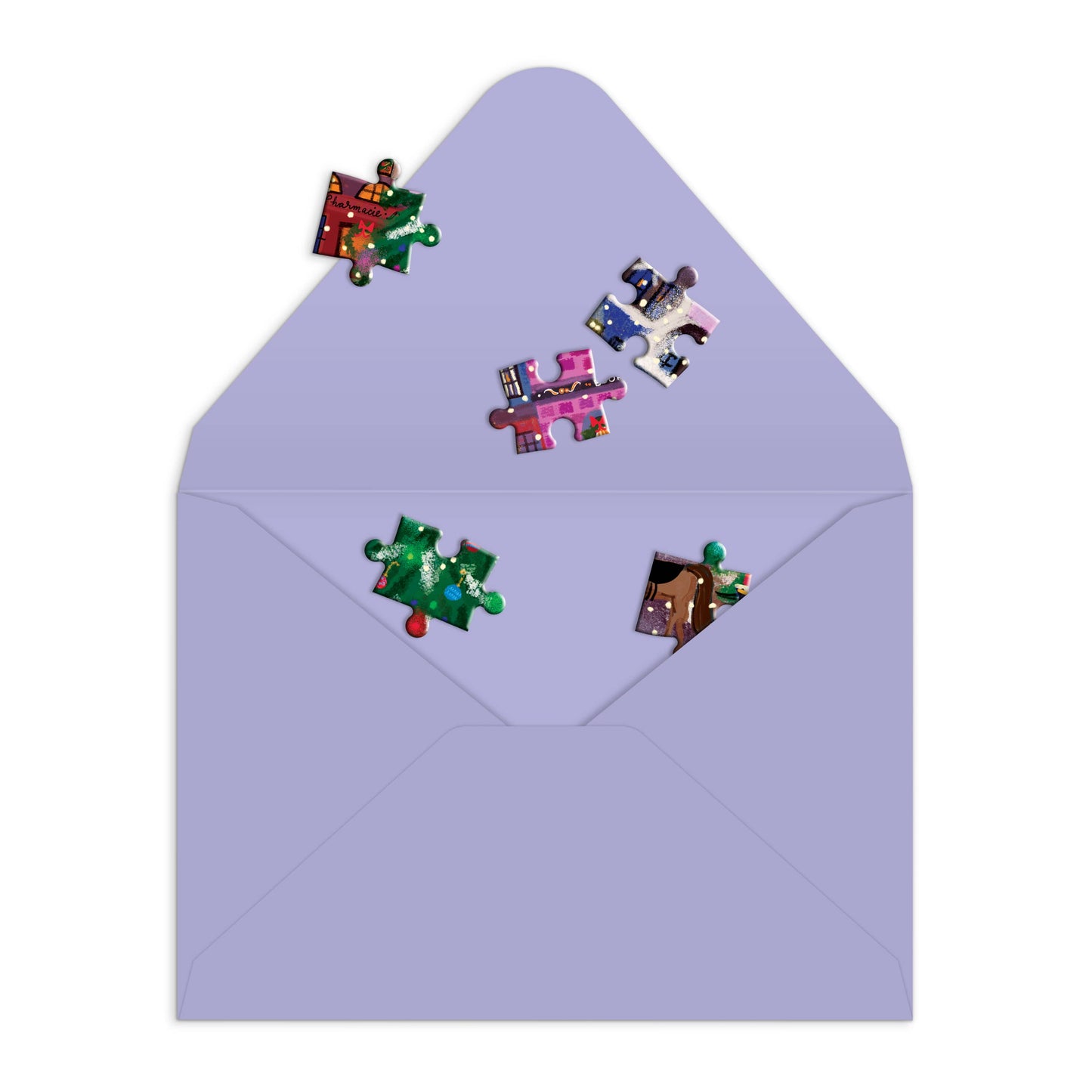 Joy Laforme: Christmas Square Greeting Card Puzzle