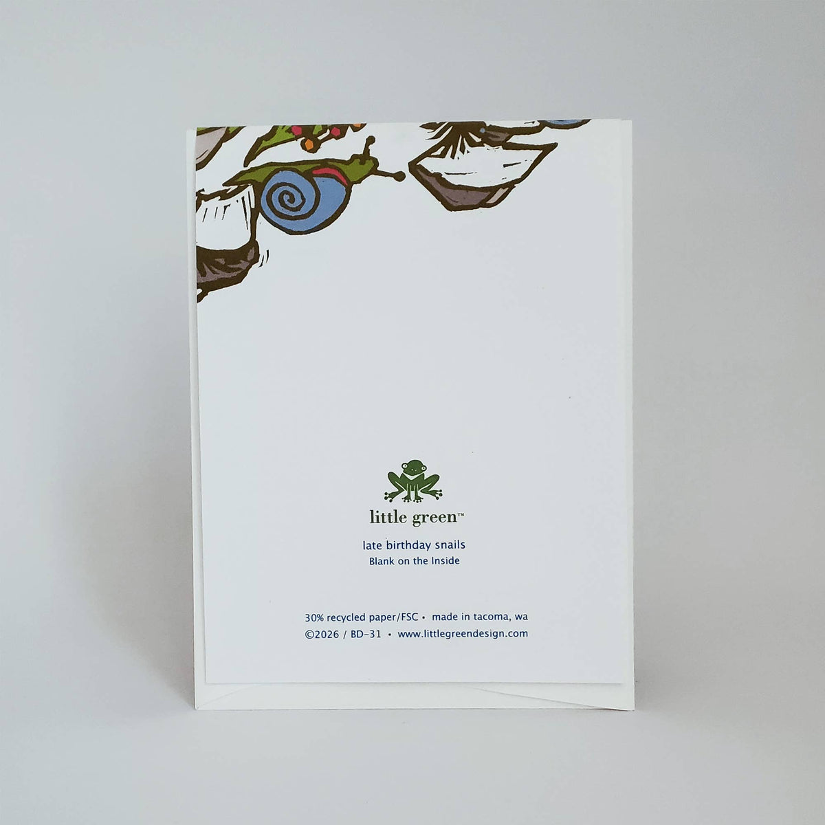 Slow Snails Belated Birthday Card