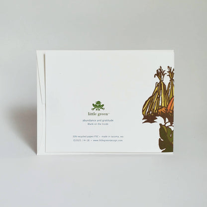 Abundance & Gratitude Pumpkins Card