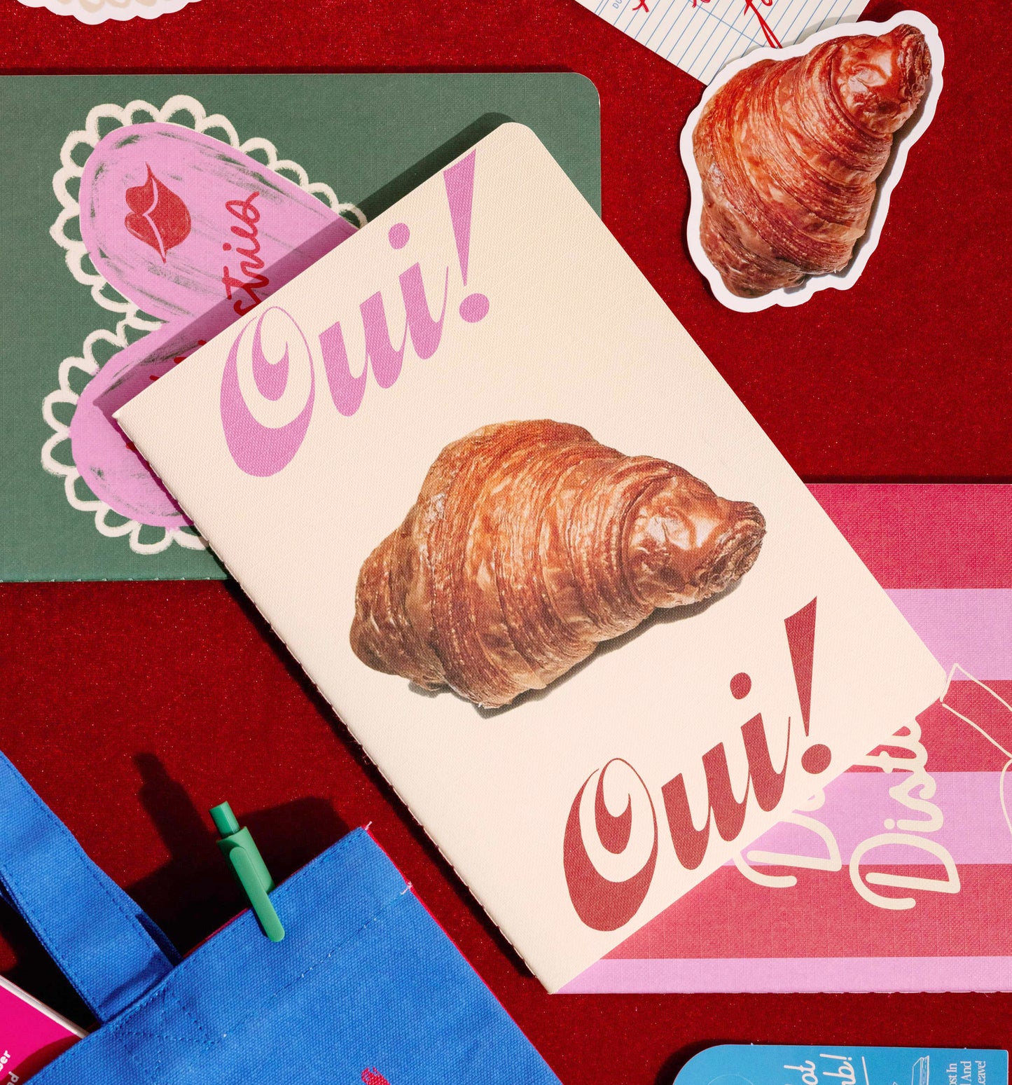 Pastries and Books Notebook, Set of 3