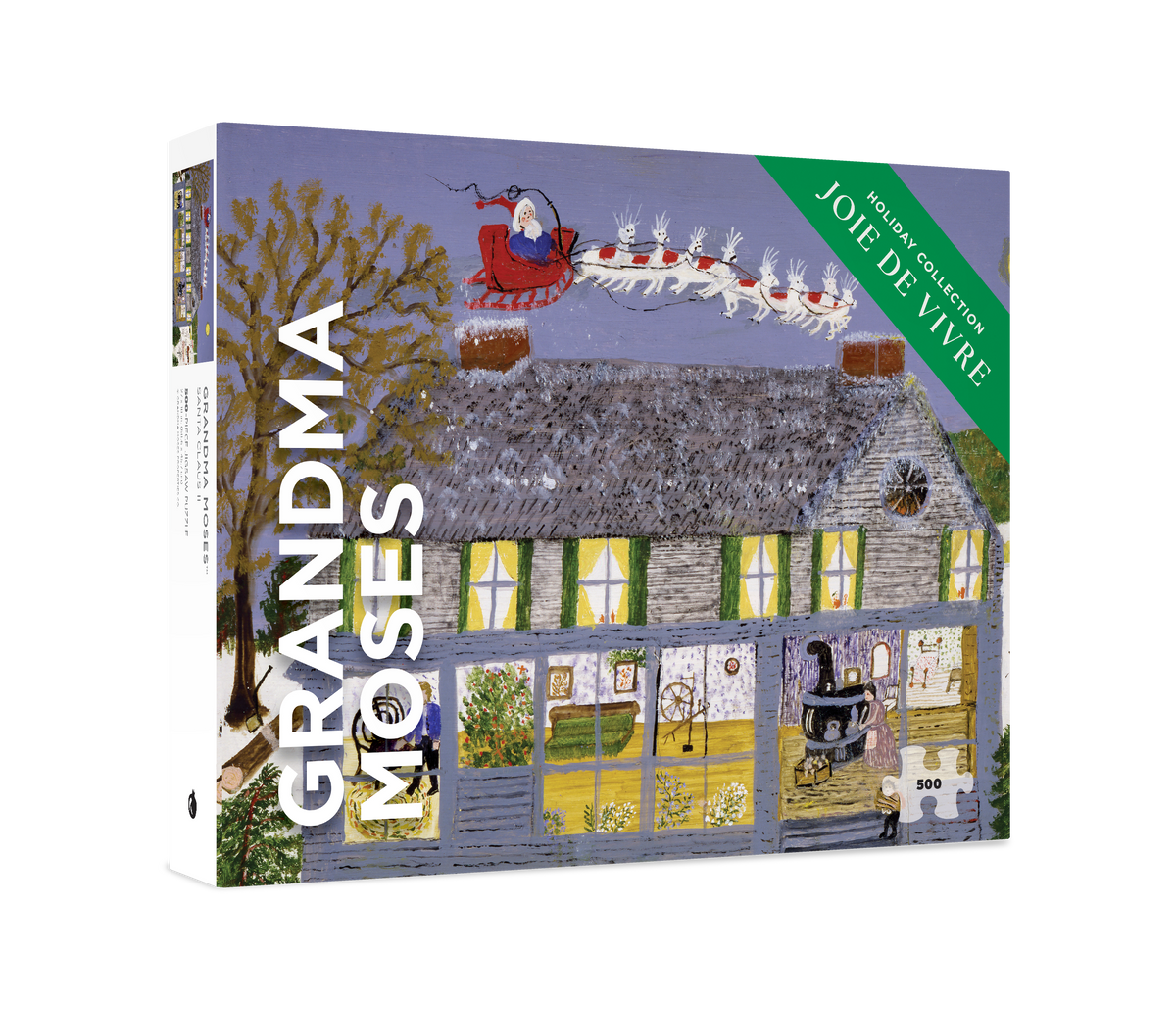 Grandma Moses: Santa Claus II 500 Piece Puzzle