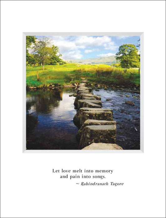 Stepping Stones Sympathy Card & Bookmark