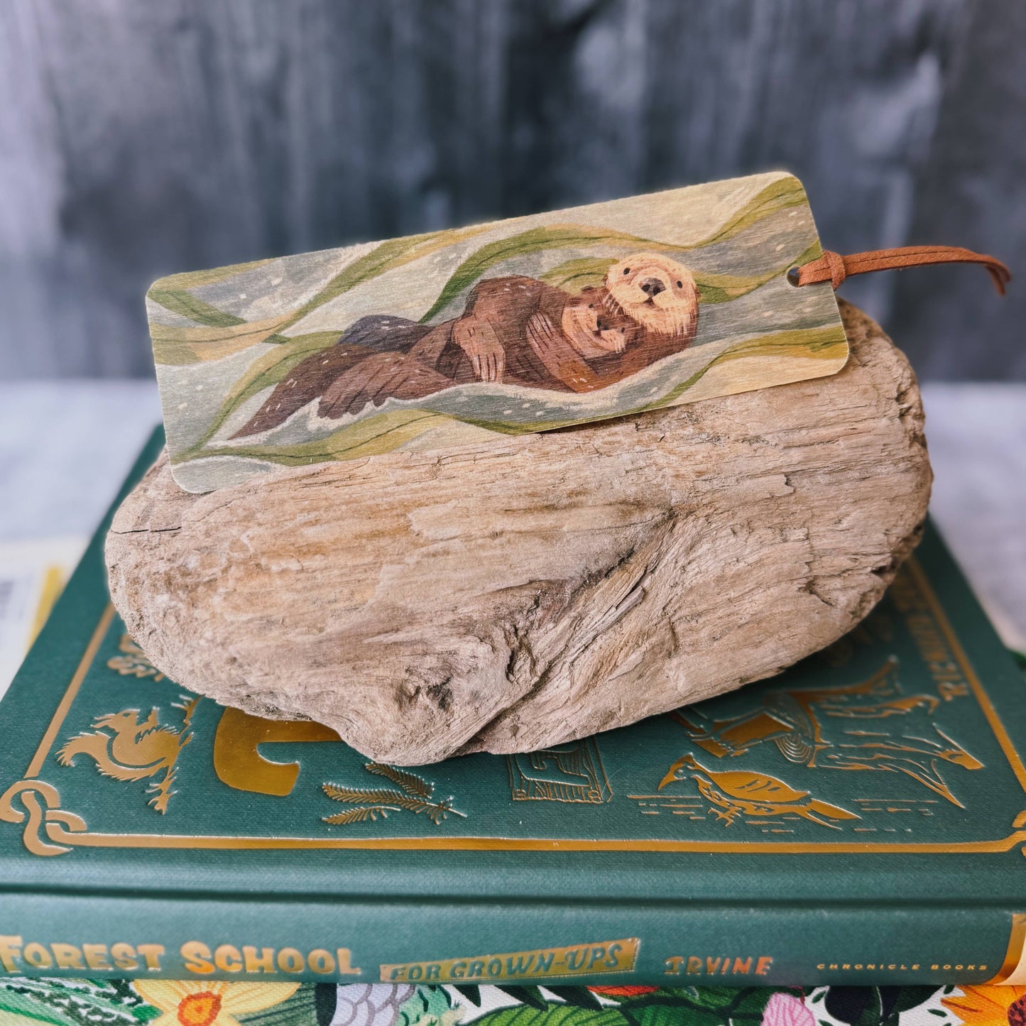 Otter Wooden Bookmark