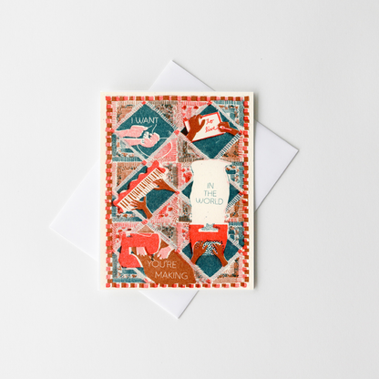 The World You're Making Blank Card