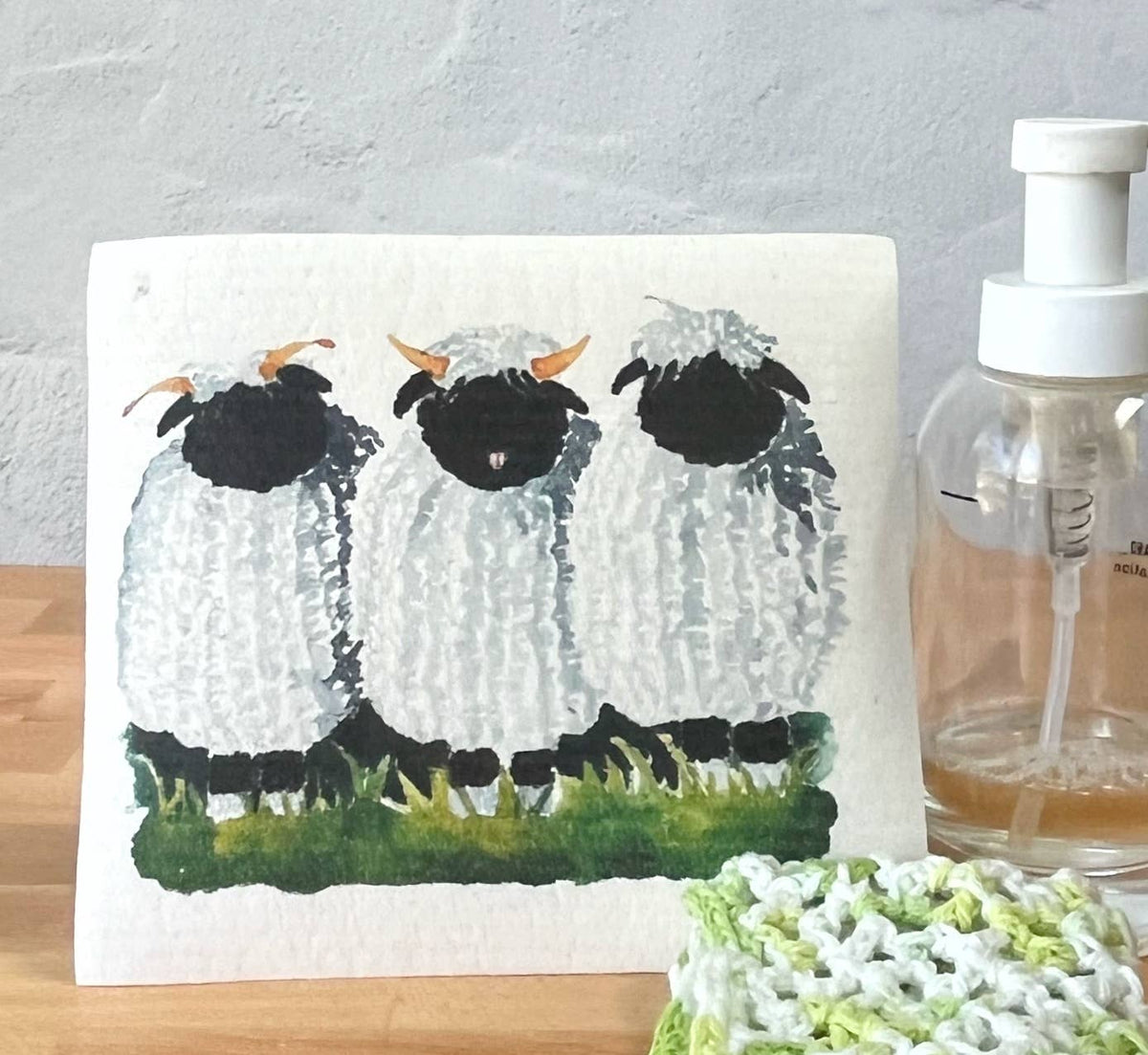 Sheep Swedish Dishcloth