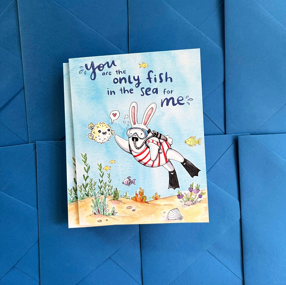 The Only Fish In the Sea For Me Love Card