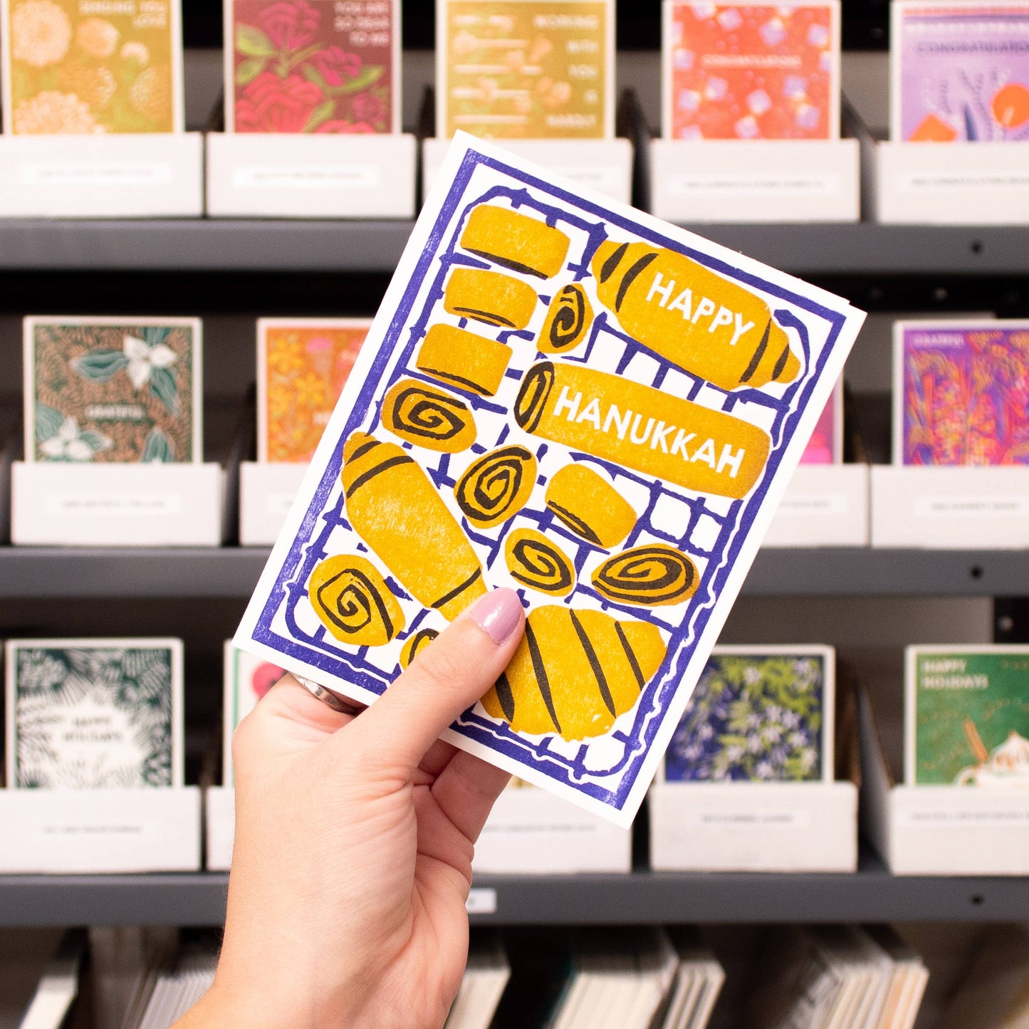 Happy Hanukkah (Rugelach) Hanukkah Card
