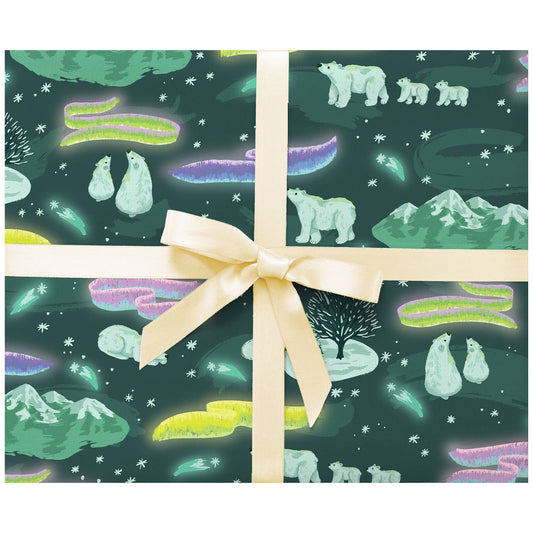 Aurora Borealis Gift Wrap, 2 Rolls