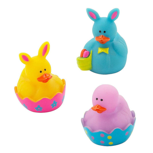 Mini Assorted Easter Bunny Ducks, Pack of 12
