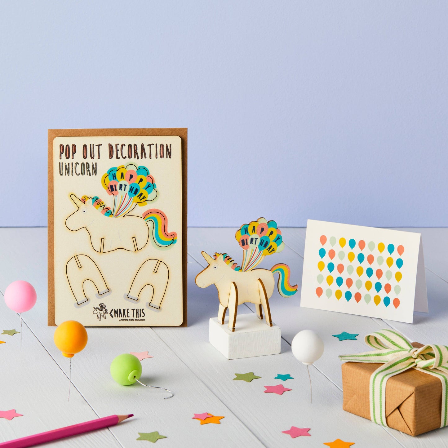 Happy Birthday Unicorn Pop Out Card
