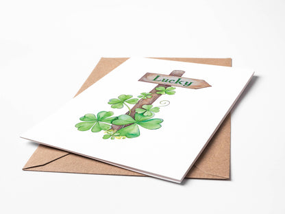 Lucky Sign St. Patrick's Day Card