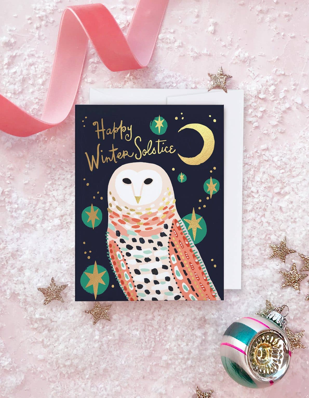 Snowy Owl Solstice Cards
