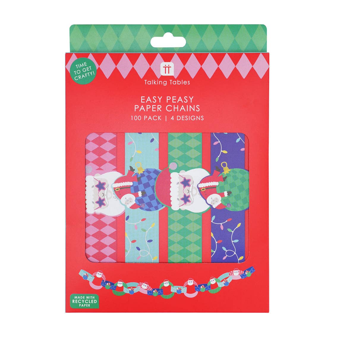 Fun Guy Santa Paper Chains Christmas Craft