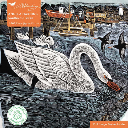 Angela Harding: Southwold Swan 1000 Piece Puzzle