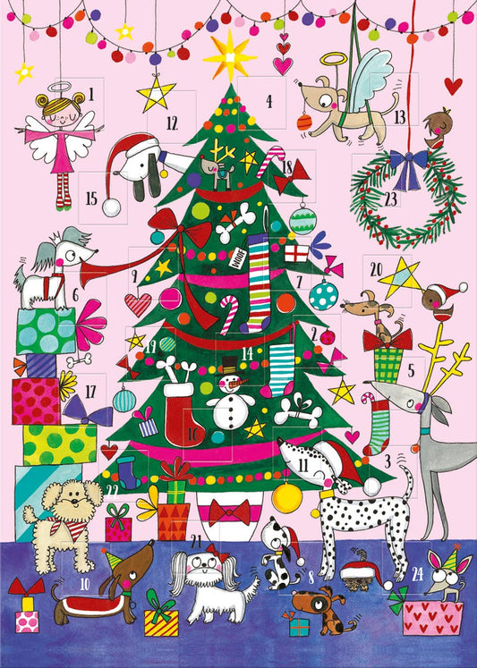 Christmas Tree Advent Calendar Holiday Card