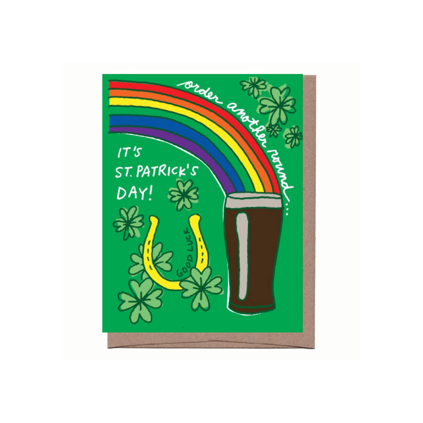 Rainbow Beer St. Patrick's Day Greeting Card
