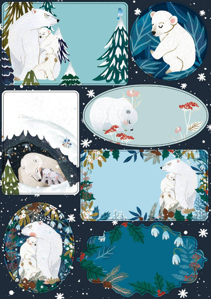 Polar Bear Bower Gift Labels