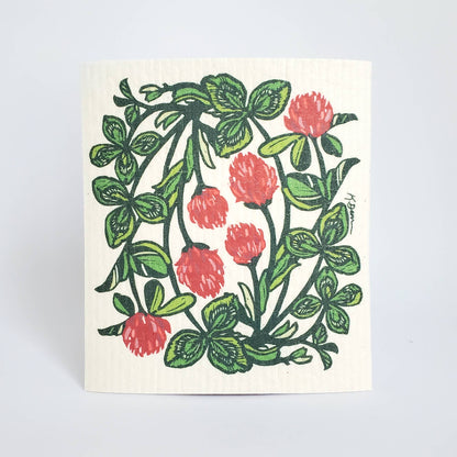 Spring Clover Swedish Dishcloth