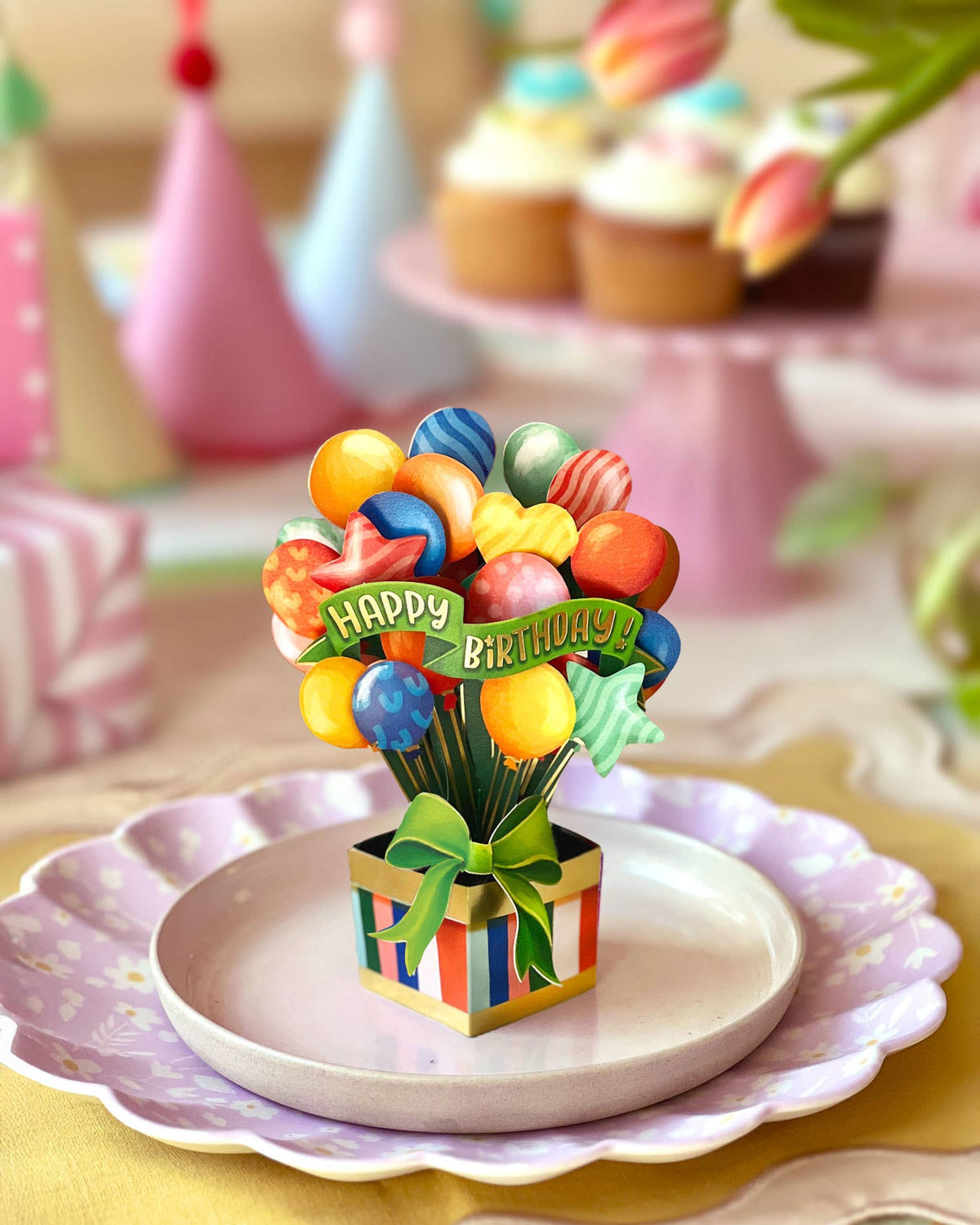 Balloon Bouquet Birthday Pop-Up Card