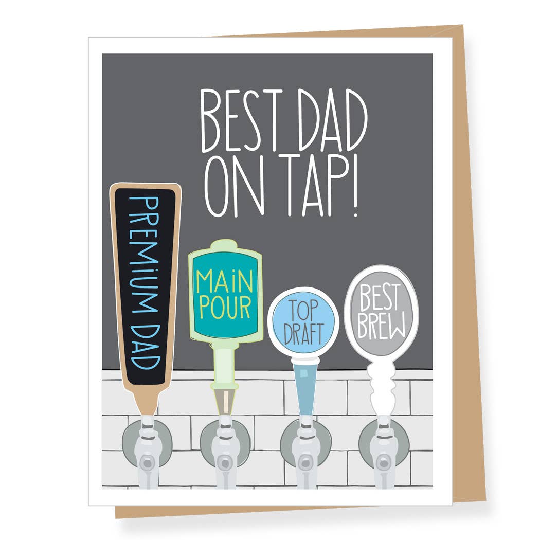Best Dad on Tap Father's Day Card
